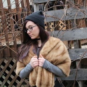 Palermo's furs real mink fur stole